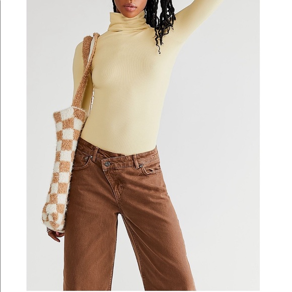 • ragged priest low rise baggy asymmetrical closure pants • - Picture 3 of 6